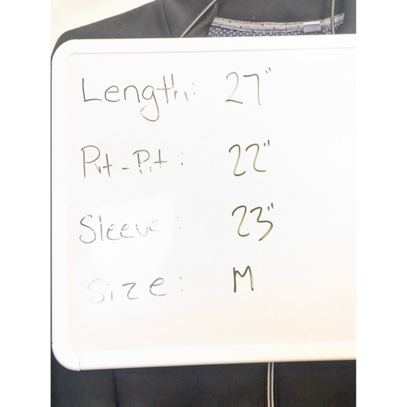 Robert Graham Men's Medium Full Zip Jacket Navy Blue Knit Track Top - Picture 8 of 8